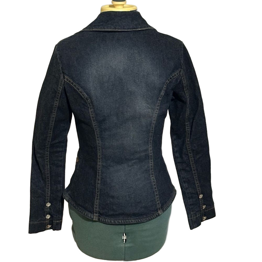Vintage Frankie B Dark Wash Denim Jacket | Small | Made in USA - Picture 3 of 9